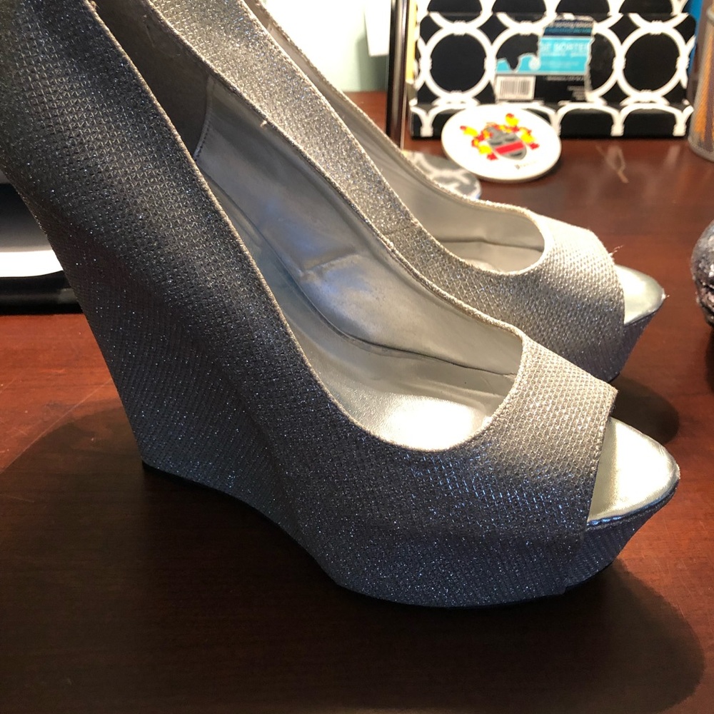 Silver heels